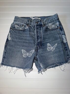 PacSun Ultra High Rise Slim cut off Jean shorts size 23